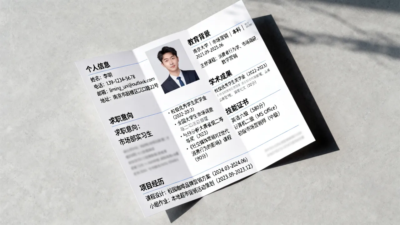 本科在读简历怎么写，本科在读没有实习经历简历如何写？-图2