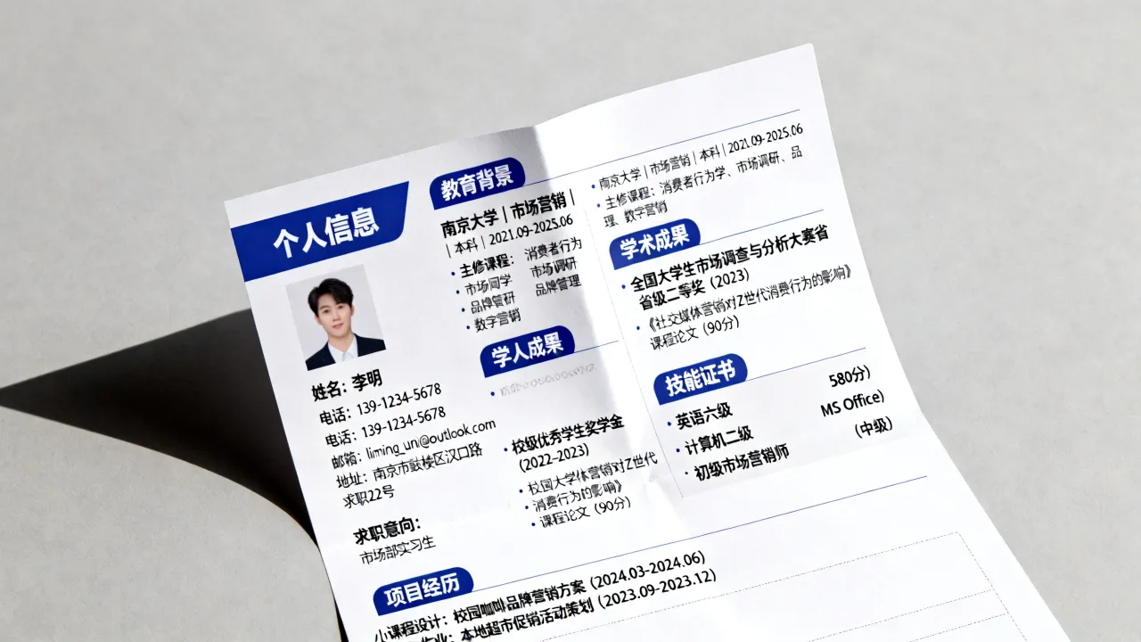 本科在读简历怎么写，本科在读没有实习经历简历如何写？-图3