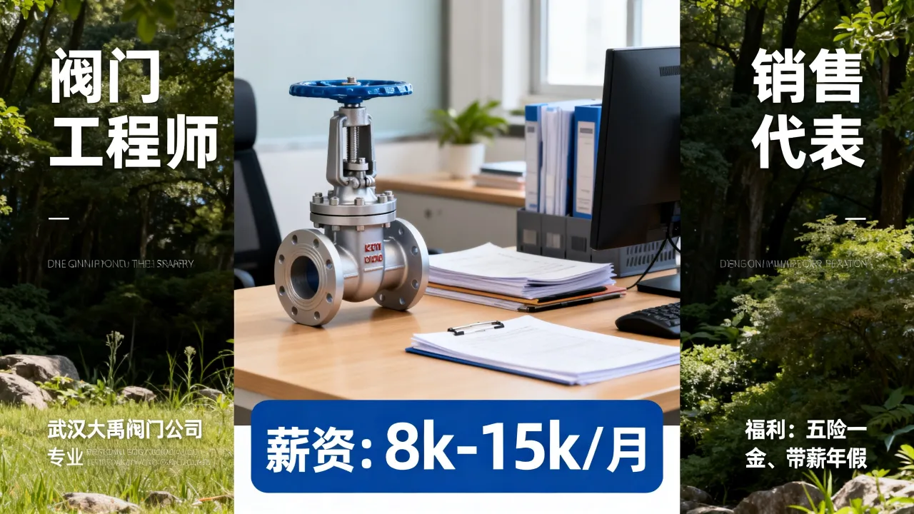 武汉大禹阀门招聘信息有哪些，武汉大禹阀门招聘岗位待遇如何？-图1