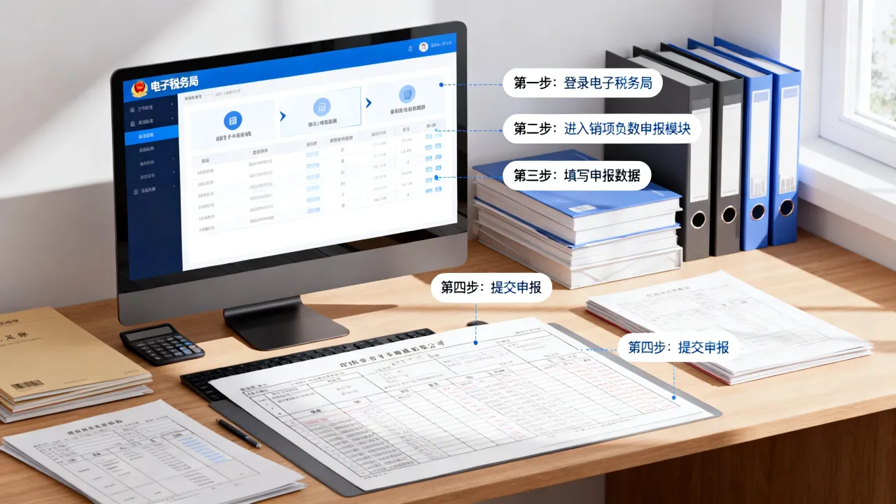 销项负数如何申报,销项负数申报流程有哪些步骤-图3 销项负数如何申报,销项负数申报流程有哪些步骤-图3