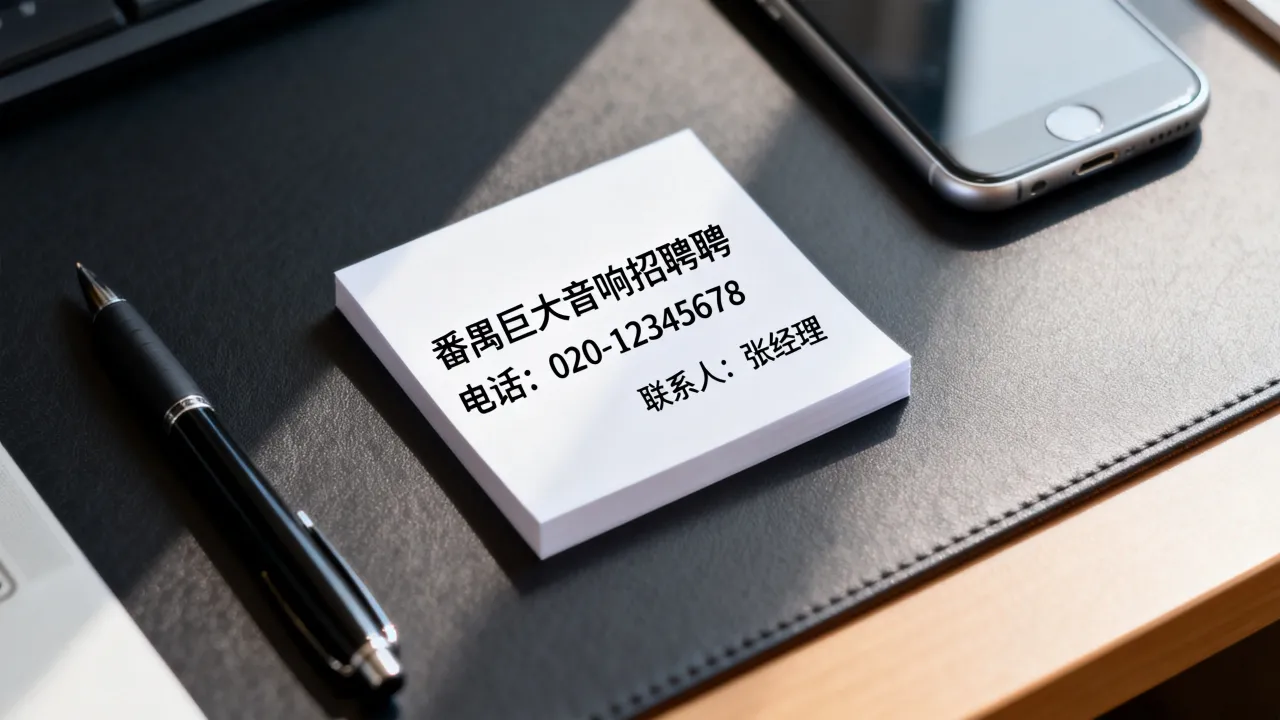 番禺巨大音响招聘电话是多少，怎么联系招聘负责人？-图2