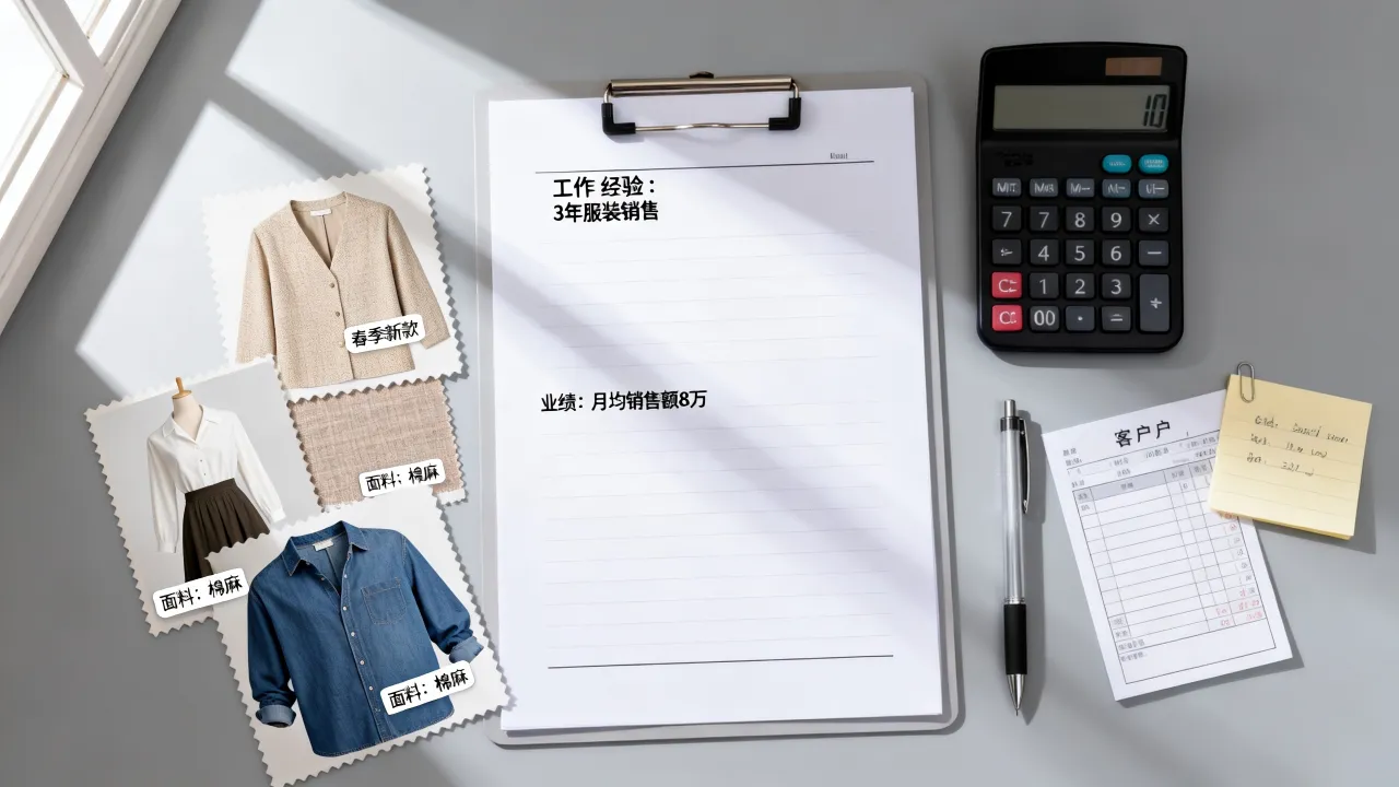 服装销售简历怎么写,服装销售简历中工作经验怎么写-图2 服装销售简历怎么写,服装销售简历中工作经验怎么写-图2