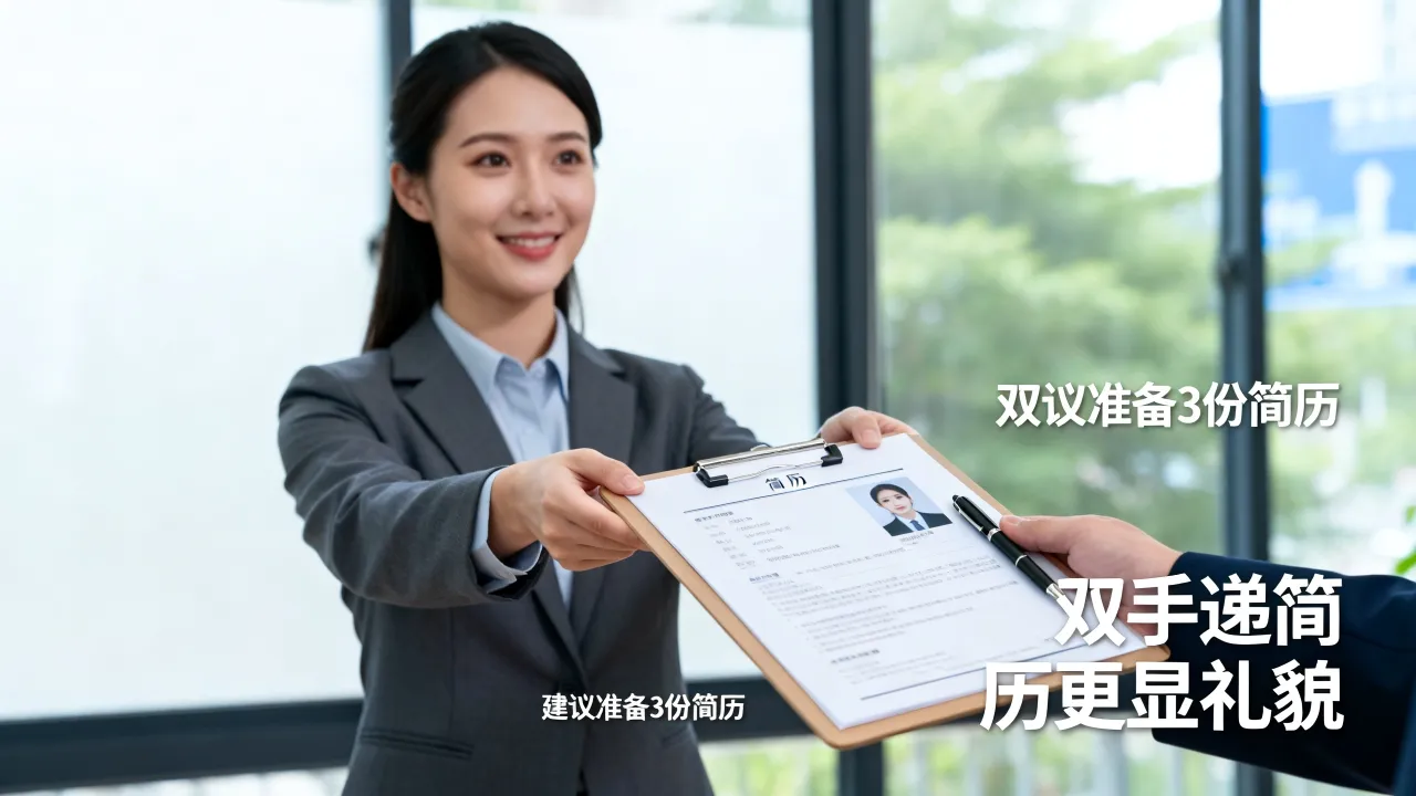 面试的时候简历怎么拿,面试简历需要准备几份合适?