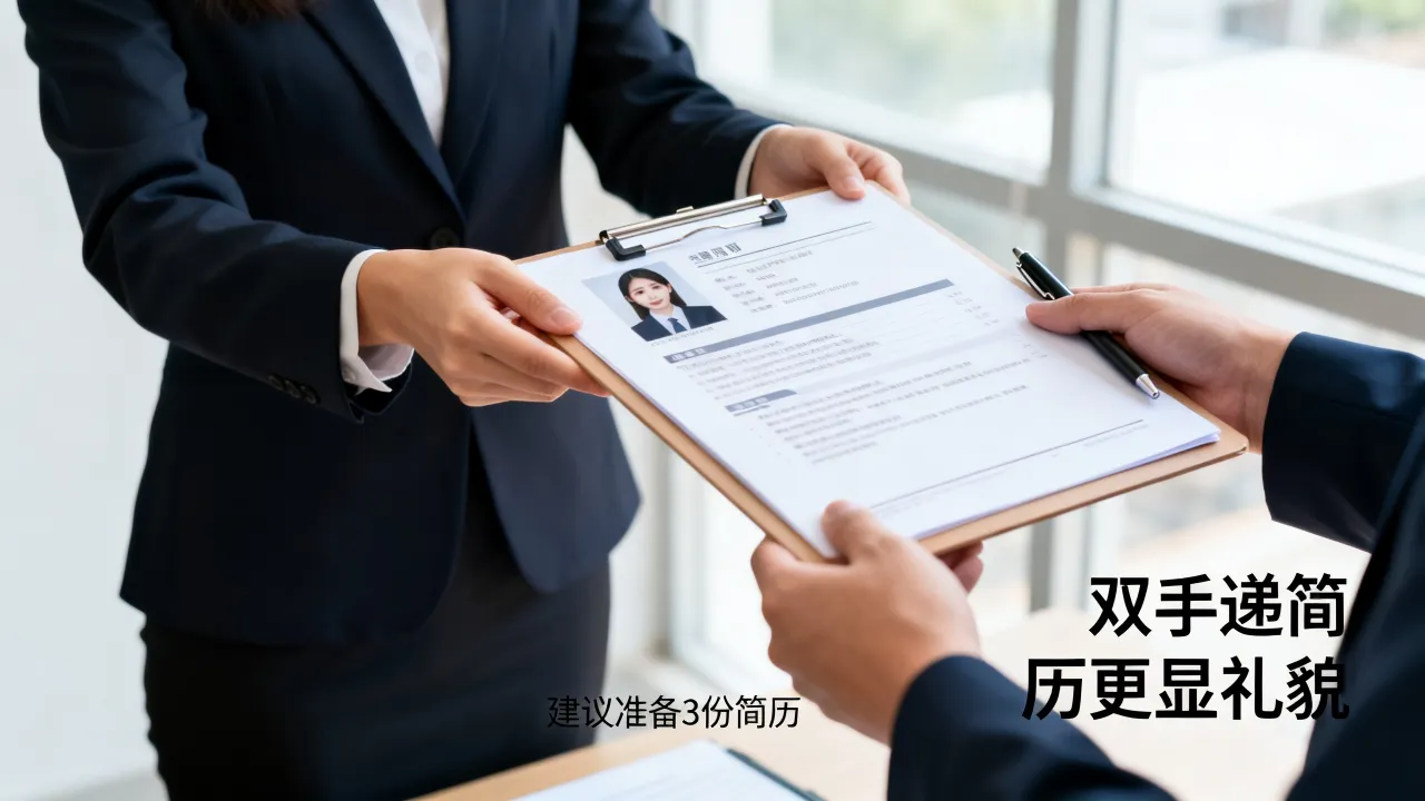 面试的时候简历怎么拿,面试简历需要准备几份合适?-图2 面试的时候简历怎么拿,面试简历需要准备几份合适?-图2