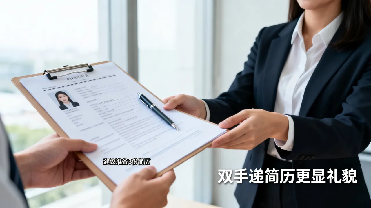 面试的时候简历怎么拿,面试简历需要准备几份合适?-图3 面试的时候简历怎么拿,面试简历需要准备几份合适?-图3