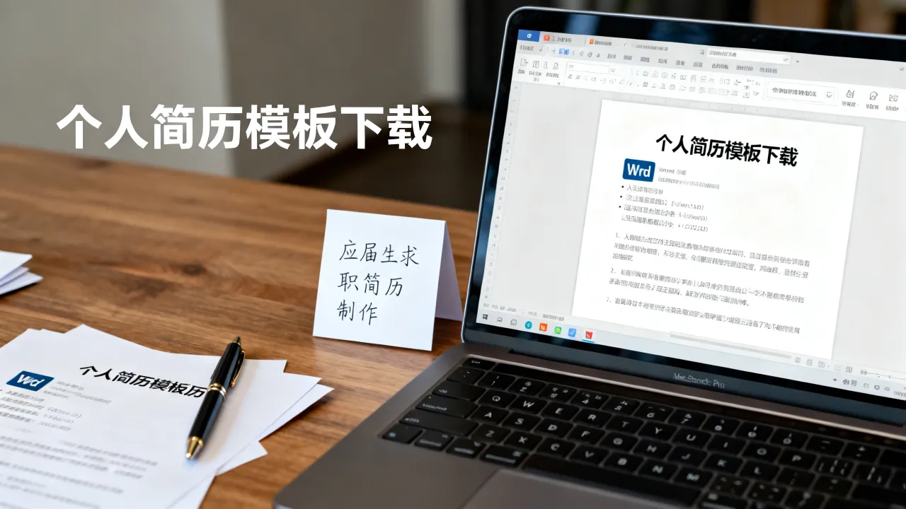 个人简历模板如何下载?应届生求职简历制作下载,Word下载