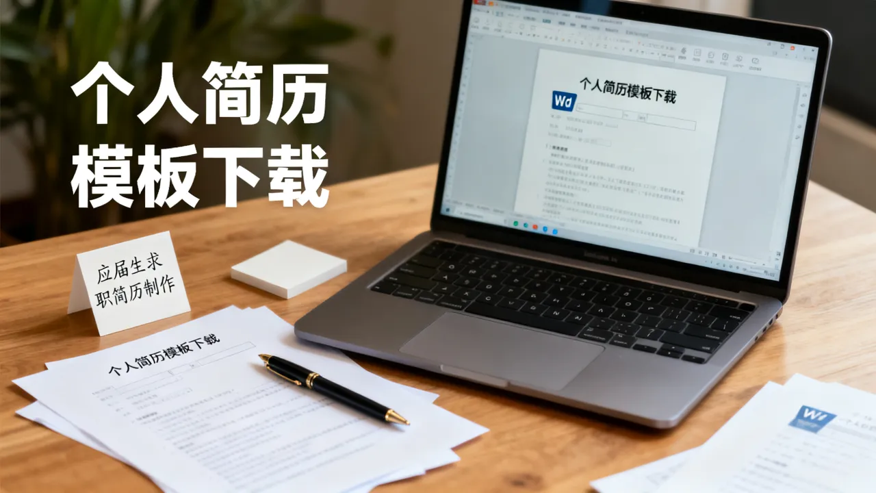 个人简历模板如何下载？应届生求职简历制作下载，Word下载-图3