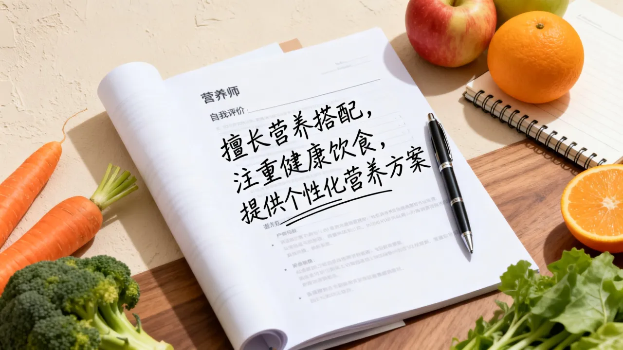 营养师简历怎么写，营养师简历自我评价怎么写？-图1