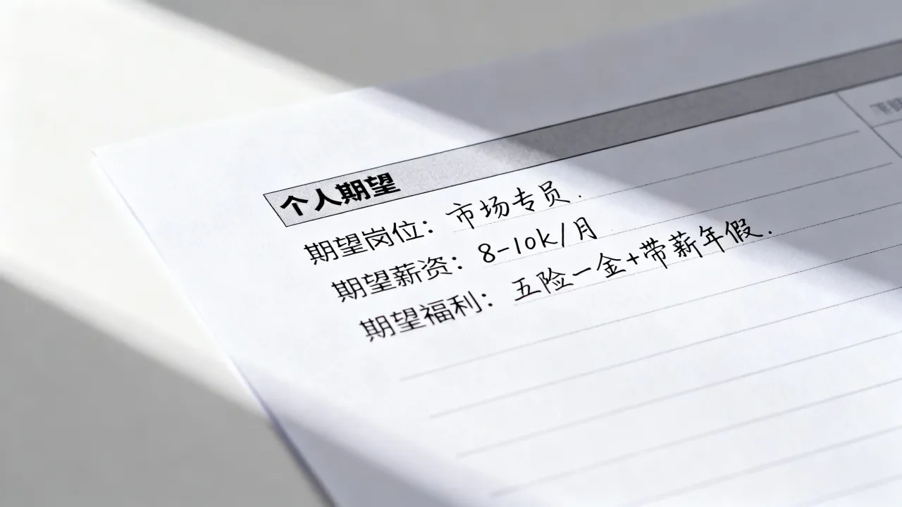 简历中个人期望怎么写,求职期望怎么写才能吸引HR注意