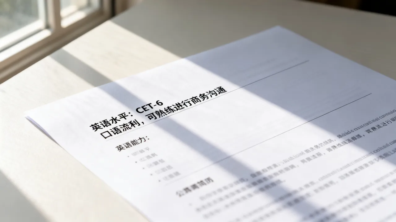 简历中英语能力怎么写,简历英语水平怎么填?-图3 简历中英语能力怎么写,简历英语水平怎么填?-图3