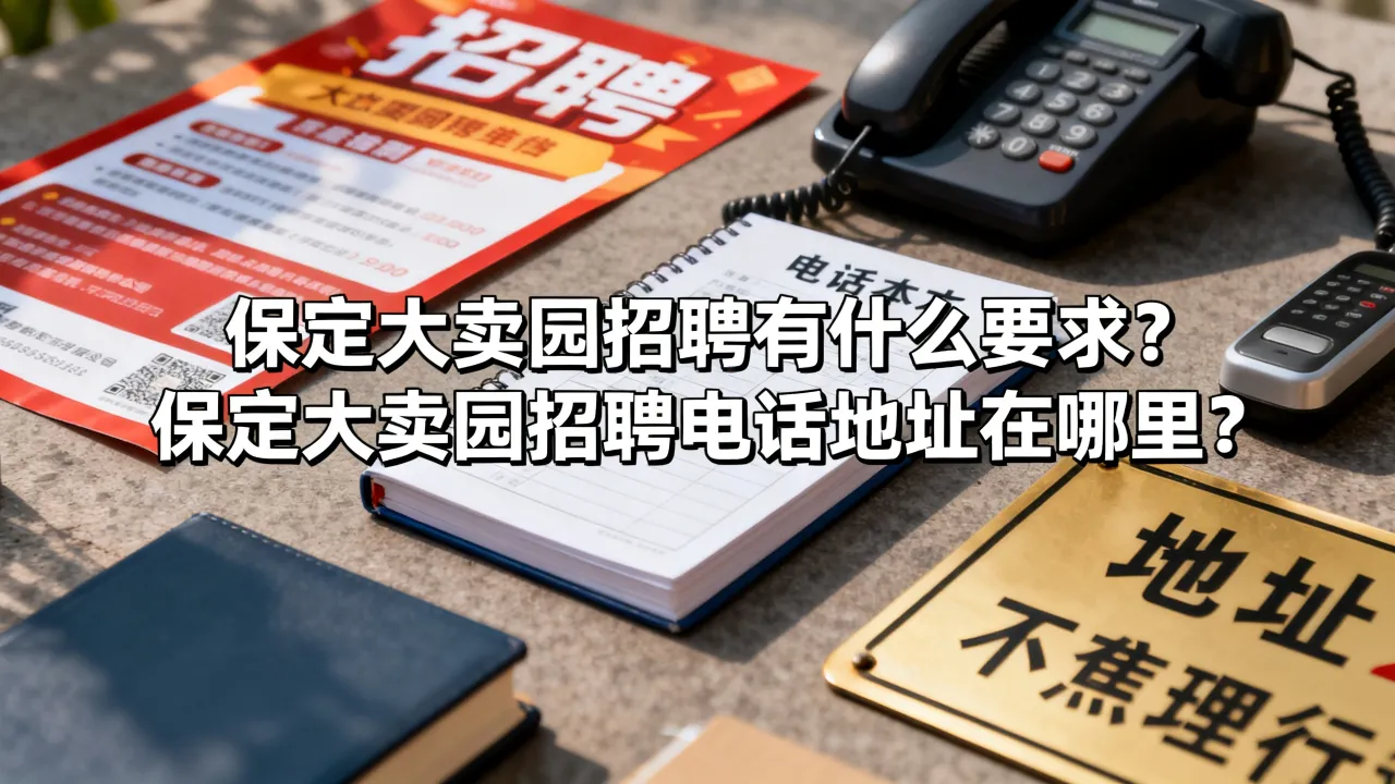 保定大卖园招聘有什么要求?保定大卖园招聘电话地址在哪里?-图3 保定大卖园招聘有什么要求?保定大卖园招聘电话地址在哪里?-图3