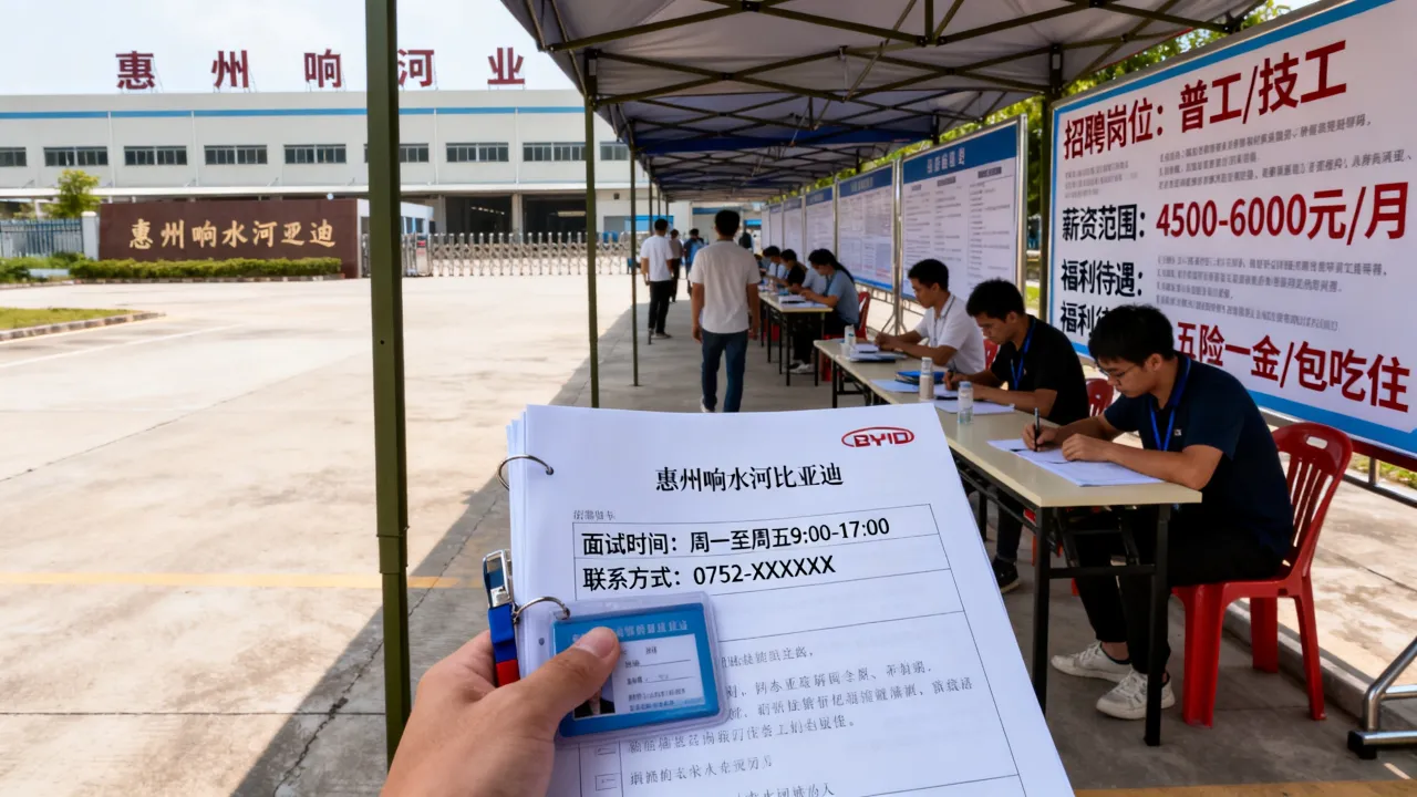 惠州响水河比亚迪招聘靠谱吗,工资待遇怎么样?-图2 惠州响水河比亚迪招聘靠谱吗,工资待遇怎么样?-图2