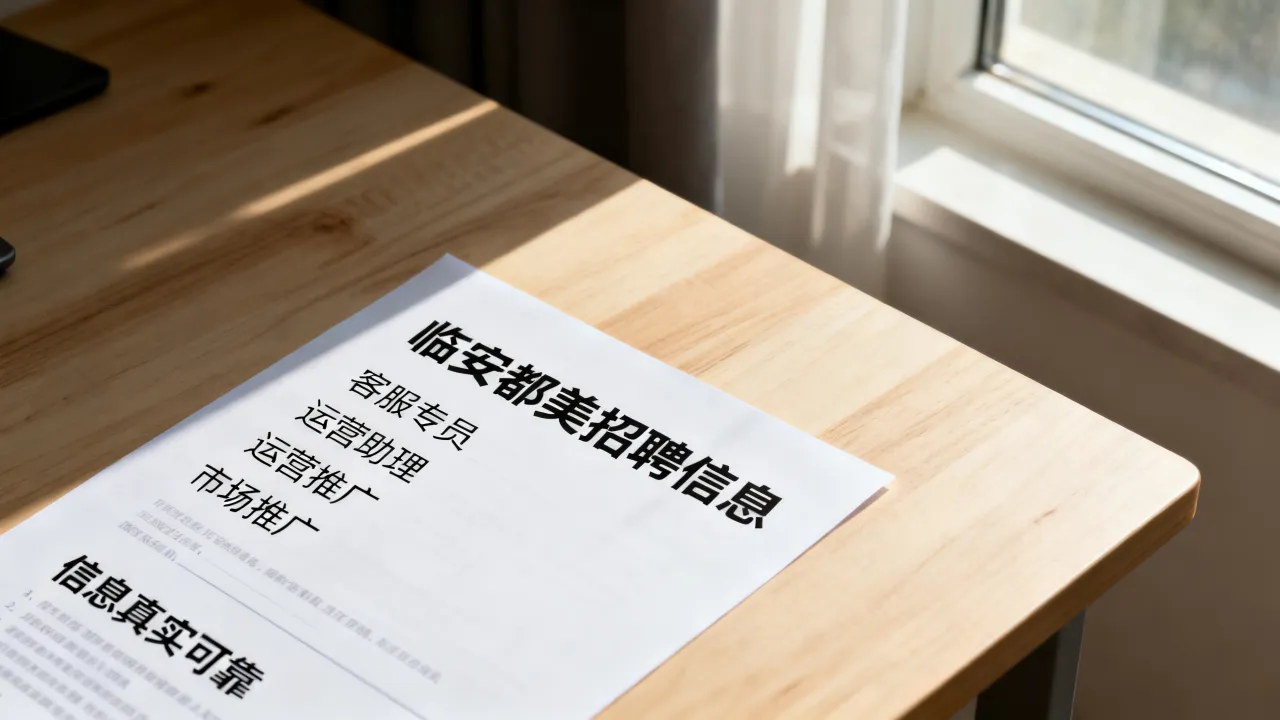 临安都美招聘信息靠谱吗,临安都美招聘信息有哪些职位-图1 临安都美招聘信息靠谱吗,临安都美招聘信息有哪些职位-图1