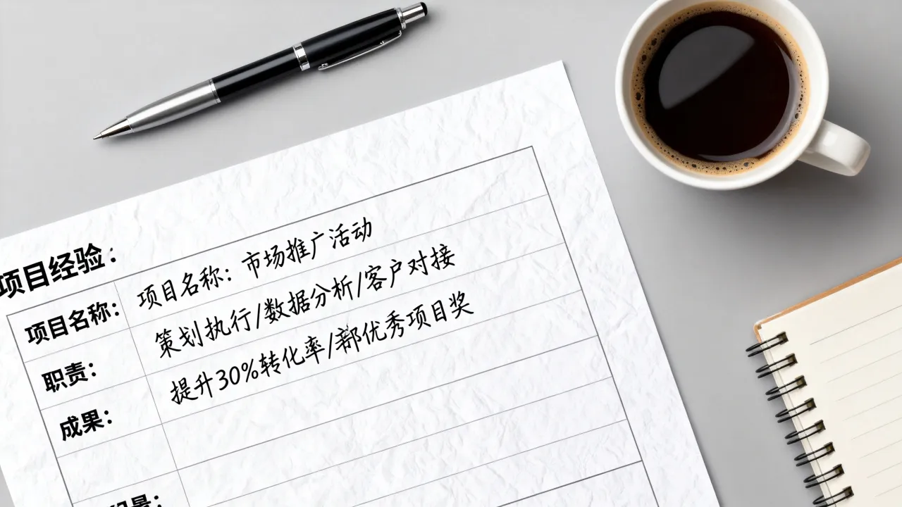 简历上项目经验怎么写?怎么写才能吸引HR注意?-图3 简历上项目经验怎么写?怎么写才能吸引HR注意?-图3