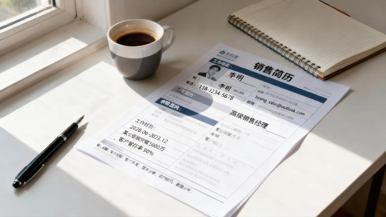 销售简历表怎么填写，让HR眼前一亮的销售简历表填写技巧-图1