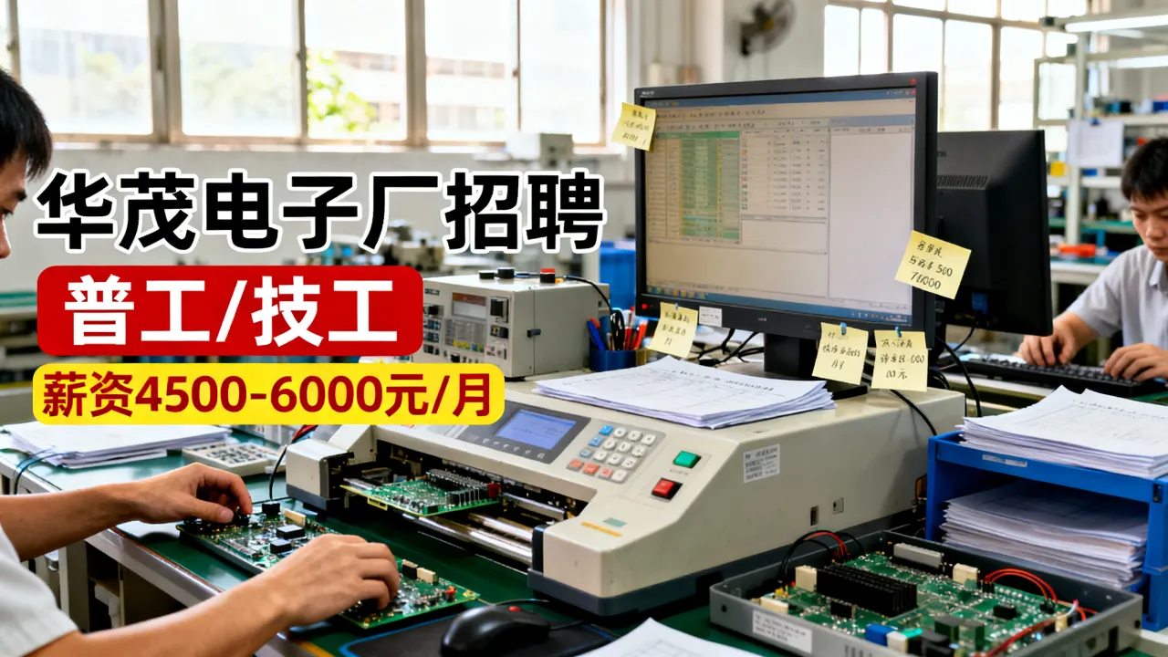 华茂电子厂招聘信息是真的吗？华茂电子厂工资待遇怎么样-图1