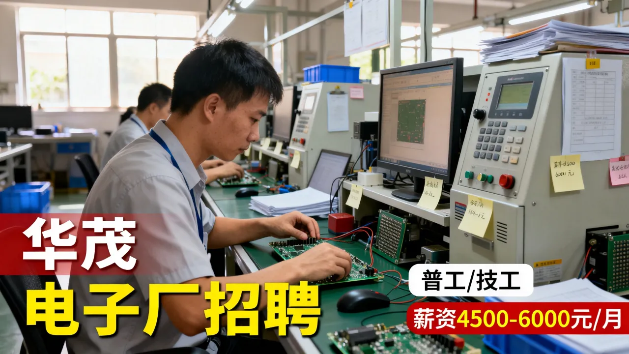 华茂电子厂招聘信息是真的吗？华茂电子厂工资待遇怎么样-图3