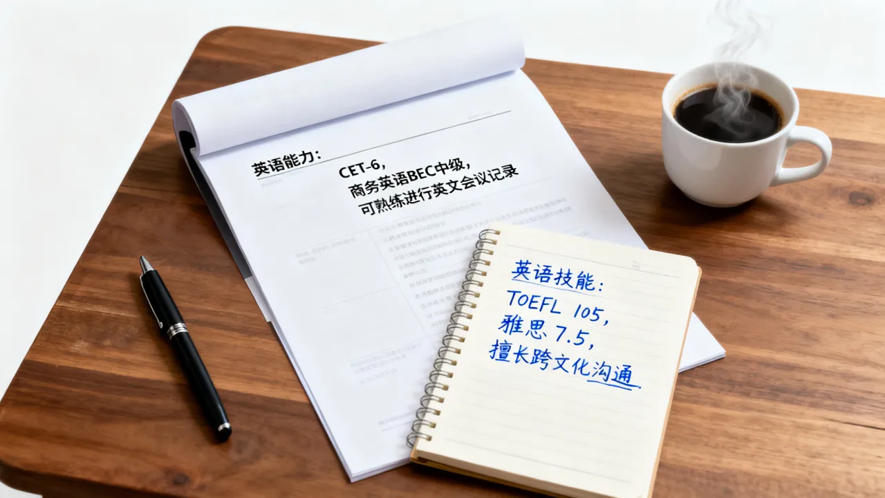 简历中英语技能怎么写,如何把英语能力写得有亮点?-图2 简历中英语技能怎么写,如何把英语能力写得有亮点?-图2