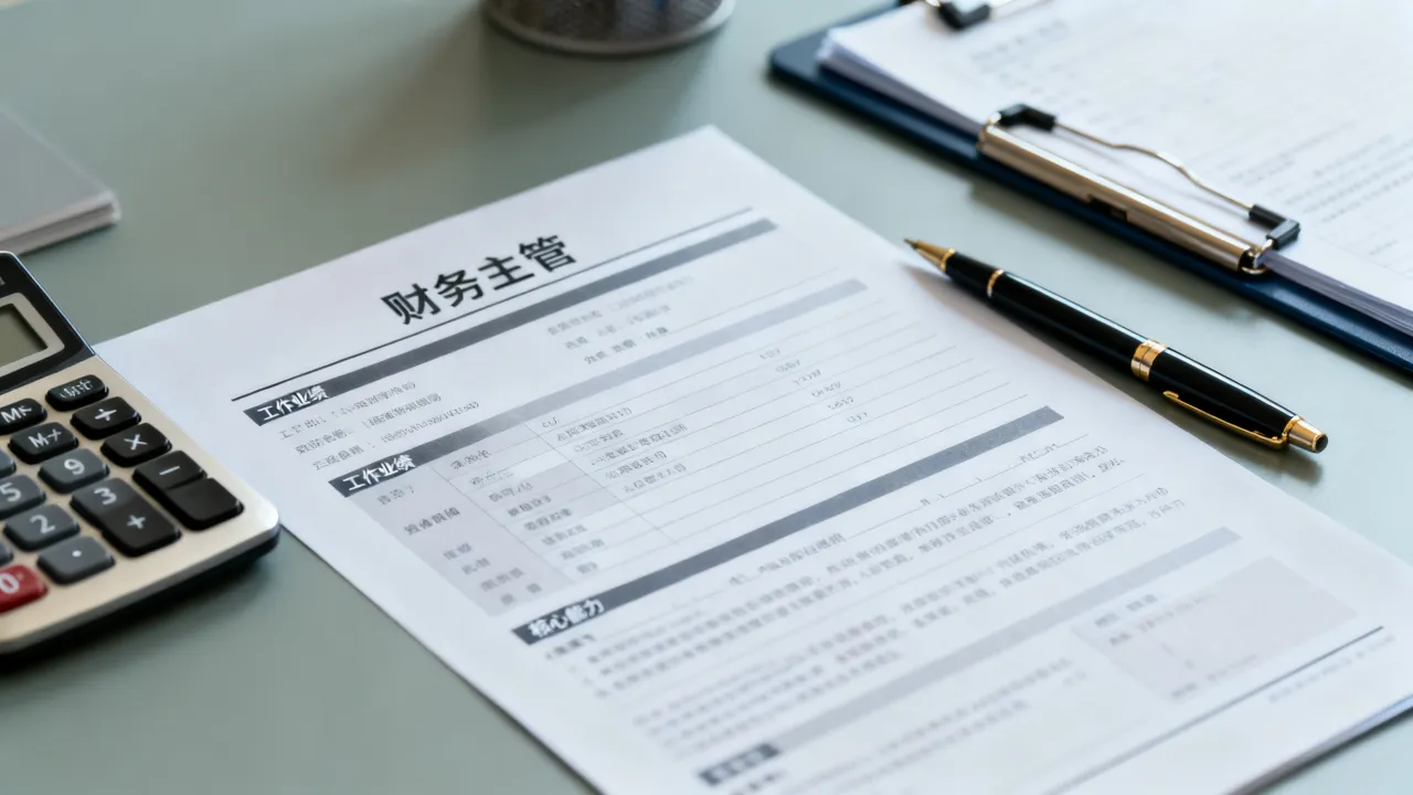 怎么写财务主管简历，财务主管简历工作业绩和核心能力怎么写？-图3