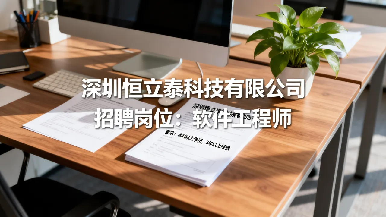 深圳恒立泰最新招聘信息都有哪些,怎么样?-图1 深圳恒立泰最新招聘信息都有哪些,怎么样?-图1