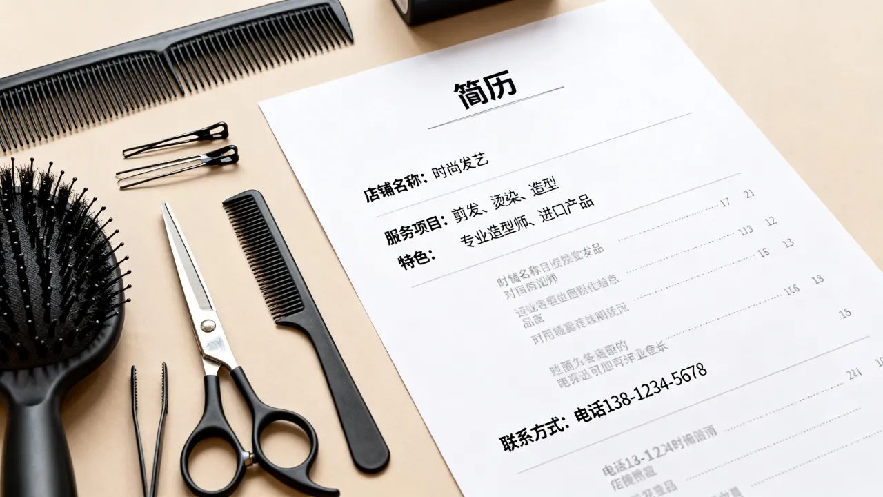 美发店简历怎么写?美发店简历怎么写才能吸引顾客?-图1 美发店简历怎么写?美发店简历怎么写才能吸引顾客?-图1