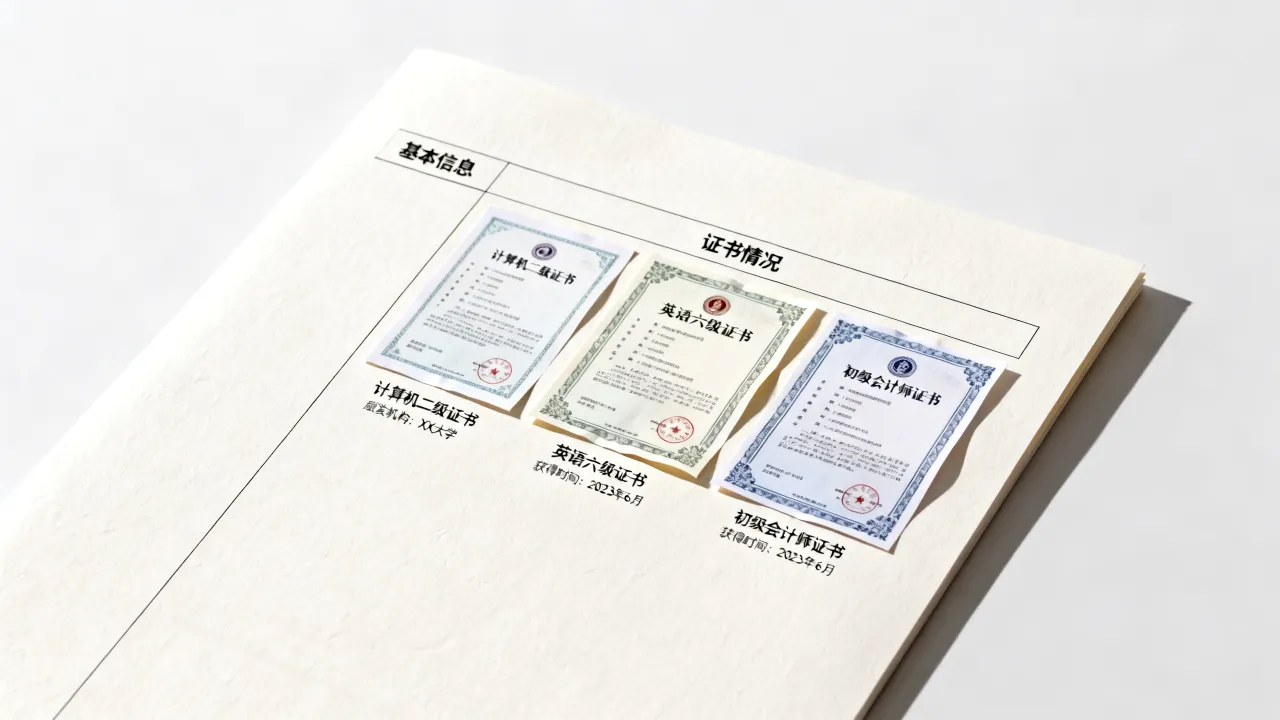 简历中证书情况怎么写,简历证书一栏怎么填写才加分-图3 简历中证书情况怎么写,简历证书一栏怎么填写才加分-图3