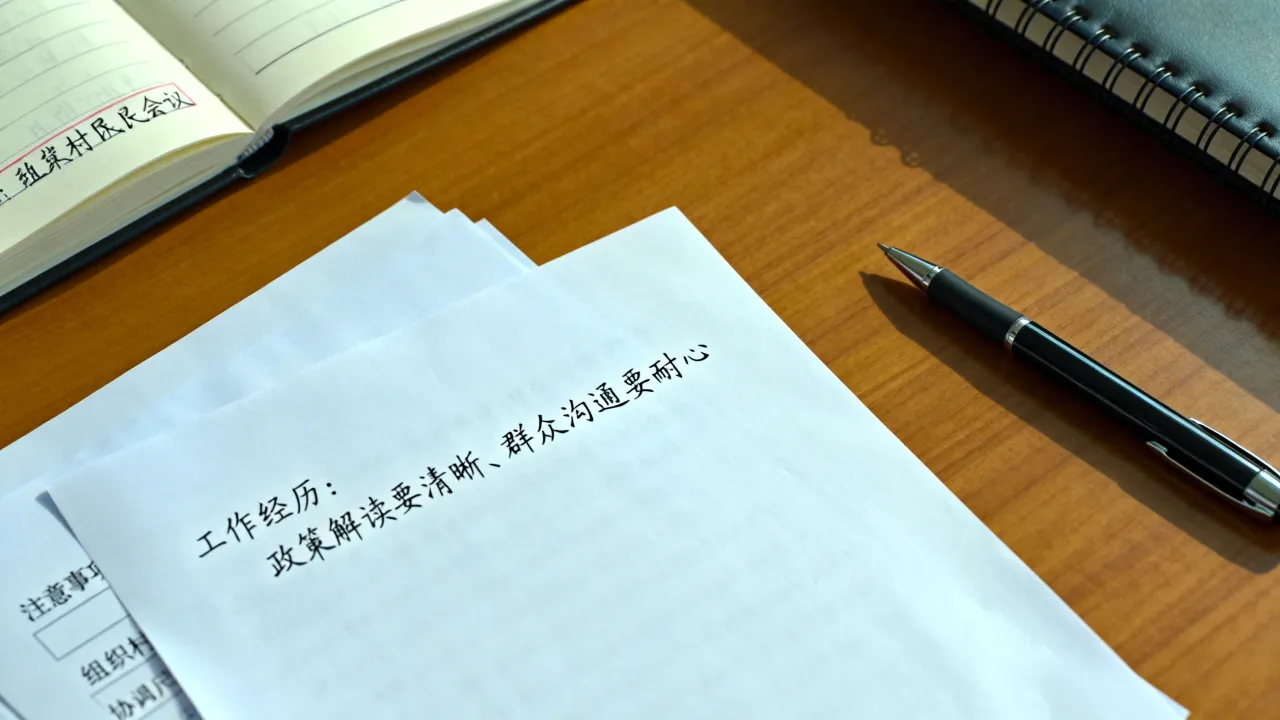 村干部工作简历怎么写,有哪些注意事项?-图3 村干部工作简历怎么写,有哪些注意事项?-图3