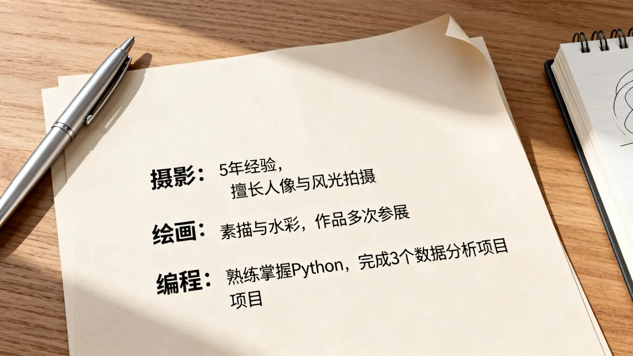 个人特长技能怎么写？简历中特长爱好最佳填写范例