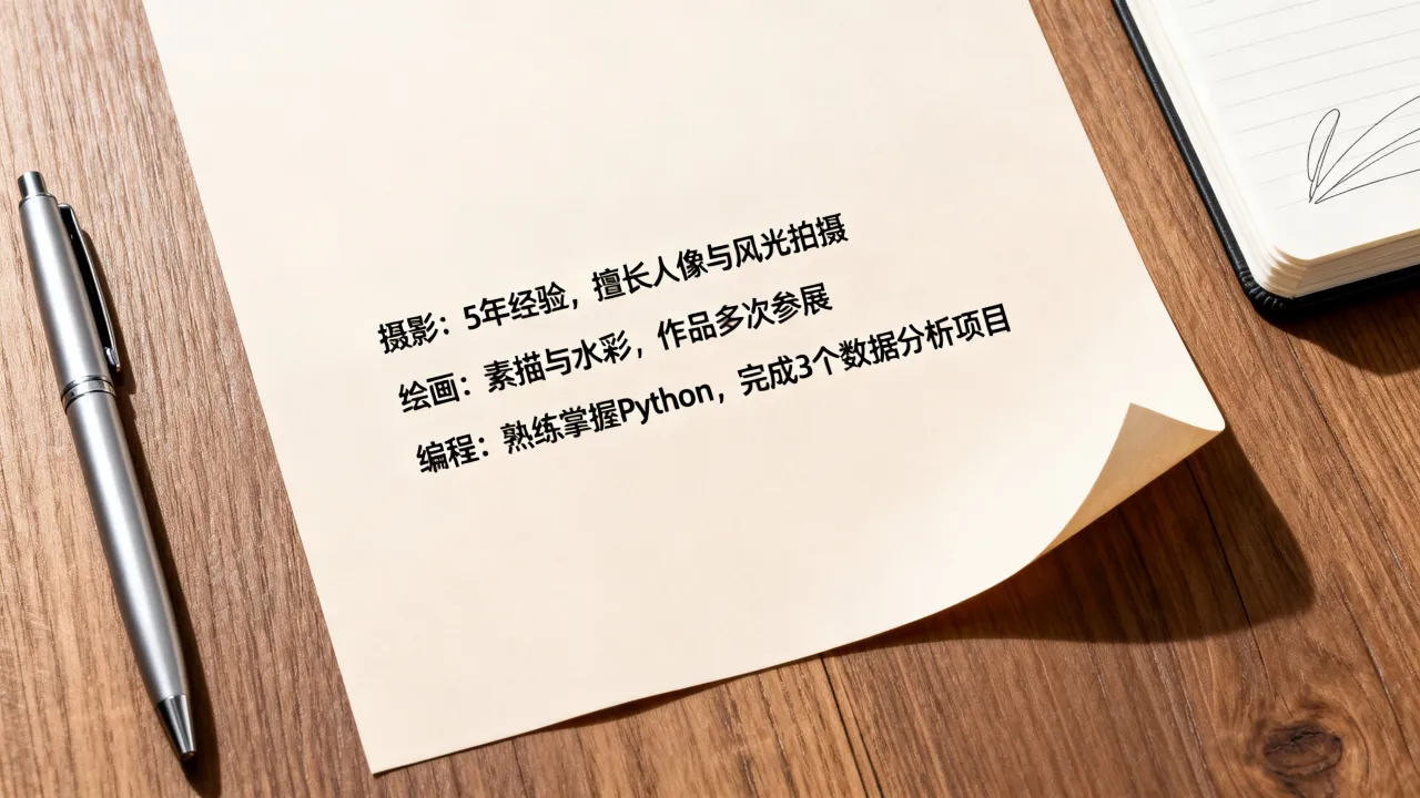 个人特长技能怎么写?简历中特长爱好最佳填写范例-图2 个人特长技能怎么写?简历中特长爱好最佳填写范例-图2