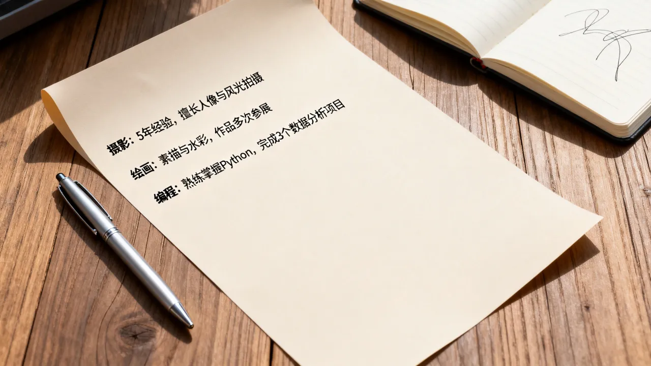 个人特长技能怎么写?简历中特长爱好最佳填写范例-图3 个人特长技能怎么写?简历中特长爱好最佳填写范例-图3