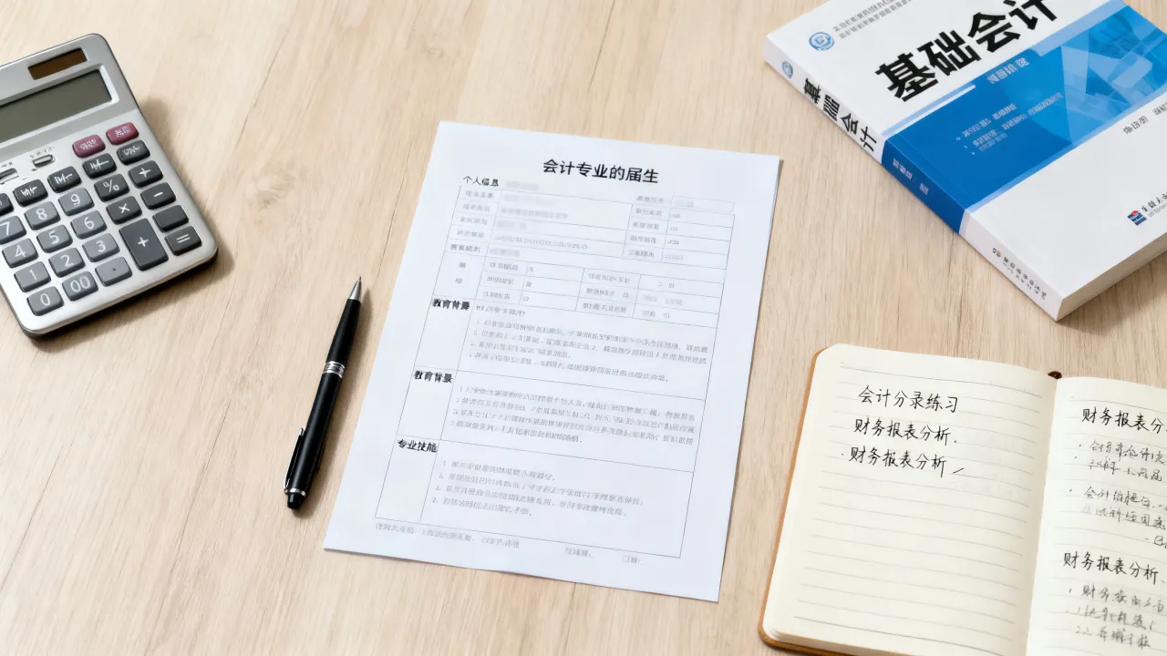 学会计的简历怎么写?会计专业应届生求职简历模板范文?