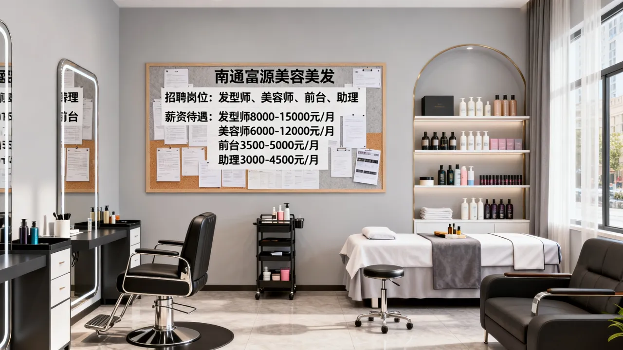 南通富源美容美发招聘哪些岗位？薪资待遇怎么样