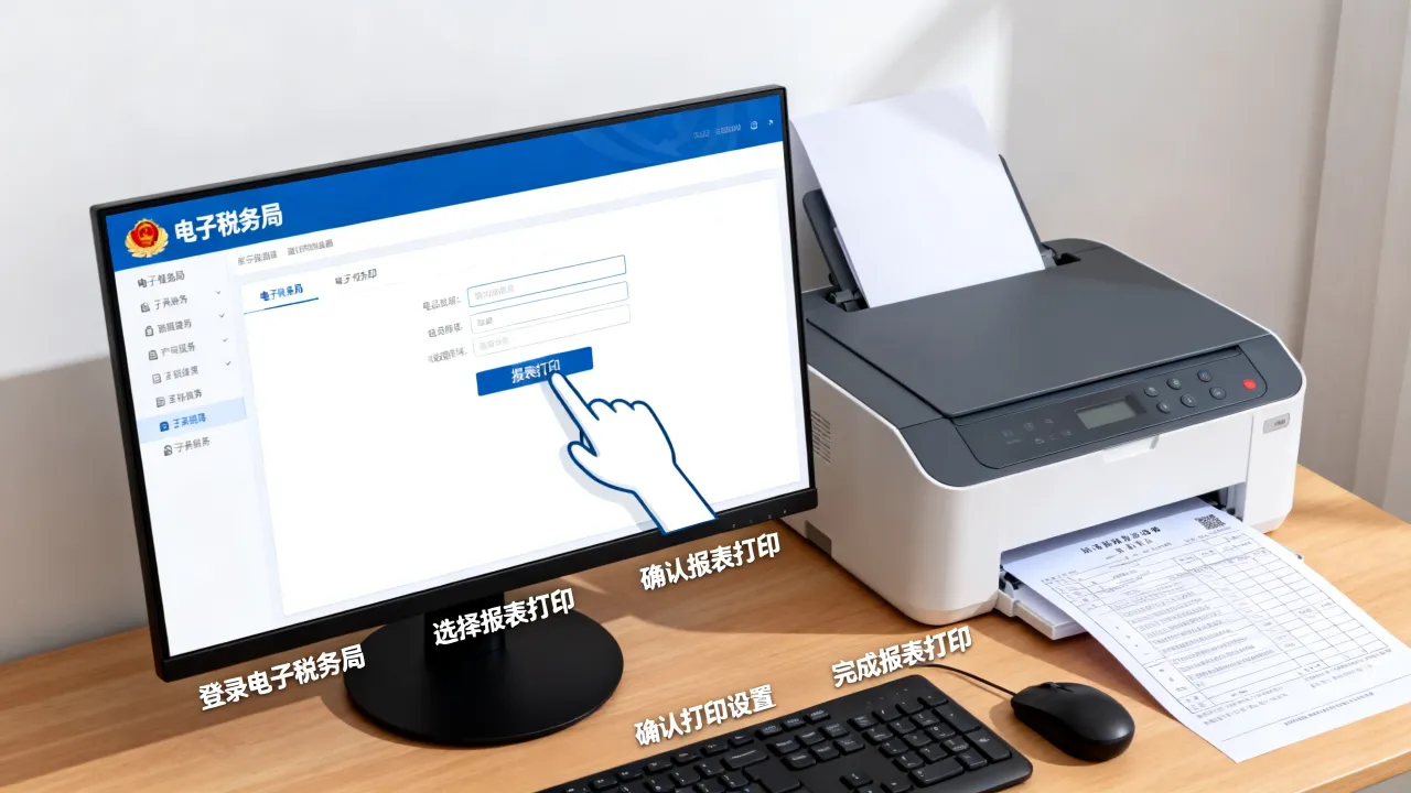 国税报表如何打印？电子税务局国税报表怎么打印？