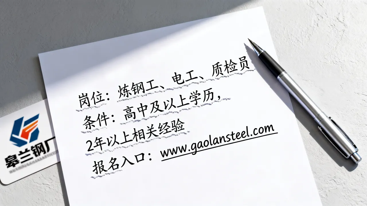 皋兰钢厂最新招聘岗位有哪些,皋兰钢厂招聘条件和报名入口是什么-图2 皋兰钢厂最新招聘岗位有哪些,皋兰钢厂招聘条件和报名入口是什么-图2