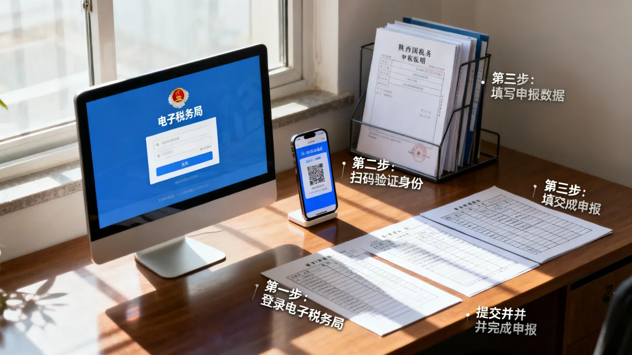 陕西国税申报流程详解,网上报税操作步骤有哪些?-图1 陕西国税申报流程详解,网上报税操作步骤有哪些?-图1