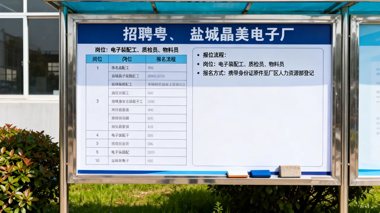 盐城晶美电子厂最新招聘信息有哪些岗位,怎么报名面试?-图2 盐城晶美电子厂最新招聘信息有哪些岗位,怎么报名面试?-图2