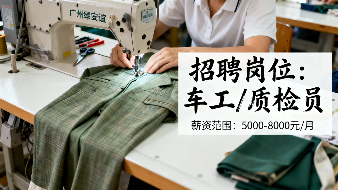 广州绿安谊制衣招聘是真的吗,工资待遇怎么样?-图1 广州绿安谊制衣招聘是真的吗,工资待遇怎么样?-图1