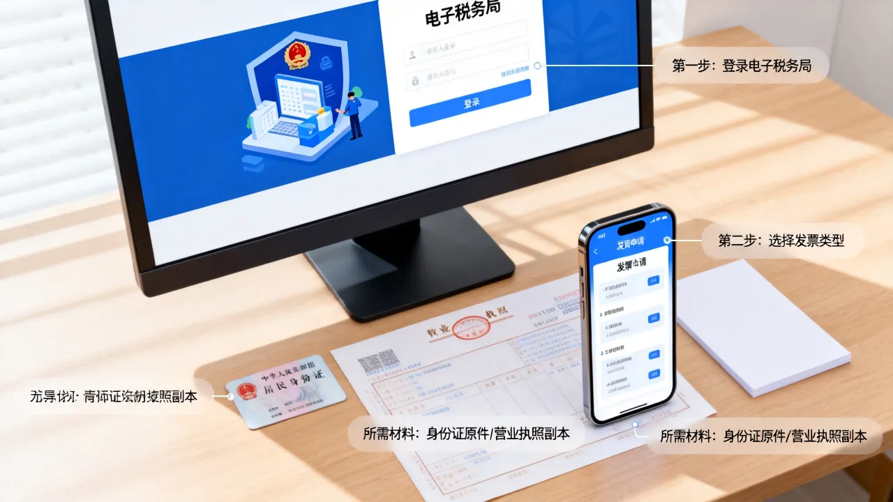 税务发票如何办理,网上申请流程及所需材料是什么?-图1 税务发票如何办理,网上申请流程及所需材料是什么?-图1