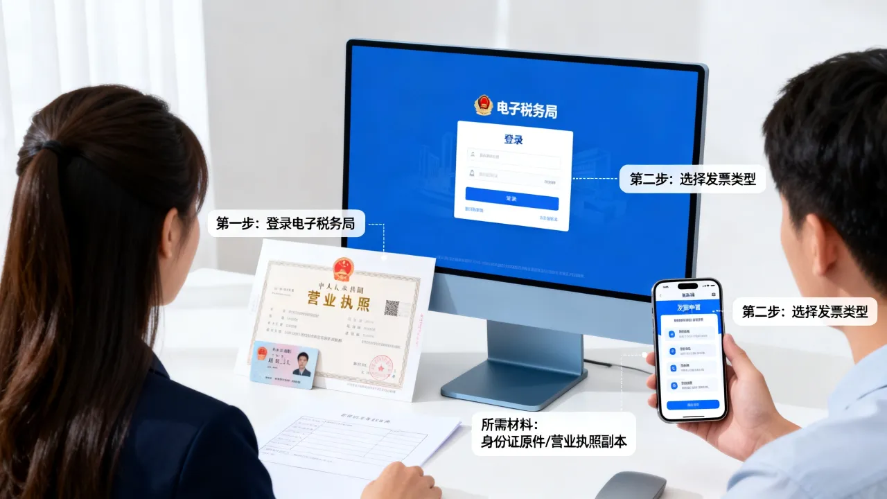 税务发票如何办理,网上申请流程及所需材料是什么?-图2 税务发票如何办理,网上申请流程及所需材料是什么?-图2