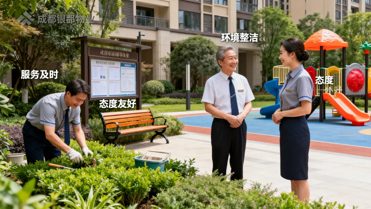 成都银都物业怎么样？服务好不好，业主评价高吗？-图1