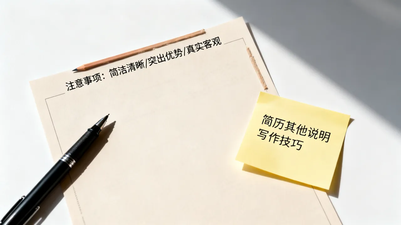 简历中其他说明怎么写,有哪些写作技巧和注意事项?-图1 简历中其他说明怎么写,有哪些写作技巧和注意事项?-图1