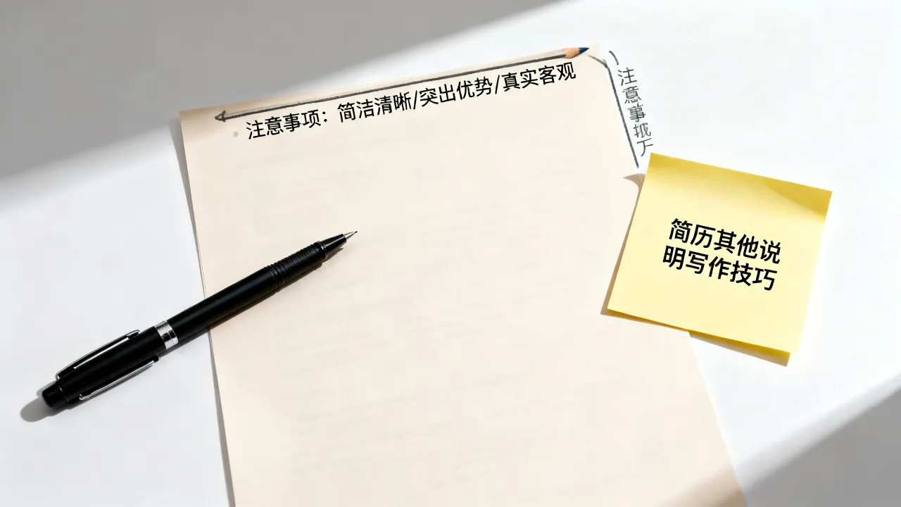 简历中其他说明怎么写,有哪些写作技巧和注意事项?-图2 简历中其他说明怎么写,有哪些写作技巧和注意事项?-图2