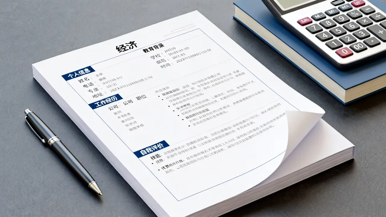 经济类简历怎么写,经济类简历的自我评价怎么写?-图1 经济类简历怎么写,经济类简历的自我评价怎么写?-图1
