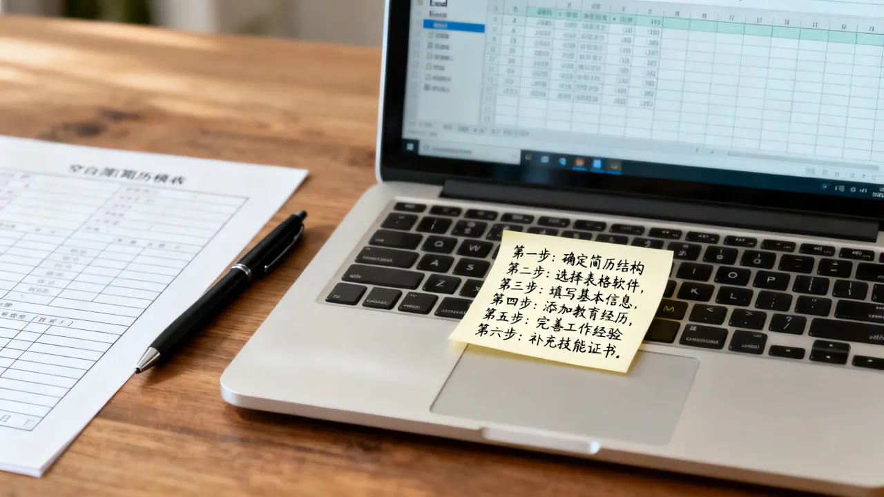 怎么用表格做个人简历，做个人简历表格的步骤有哪些-图3