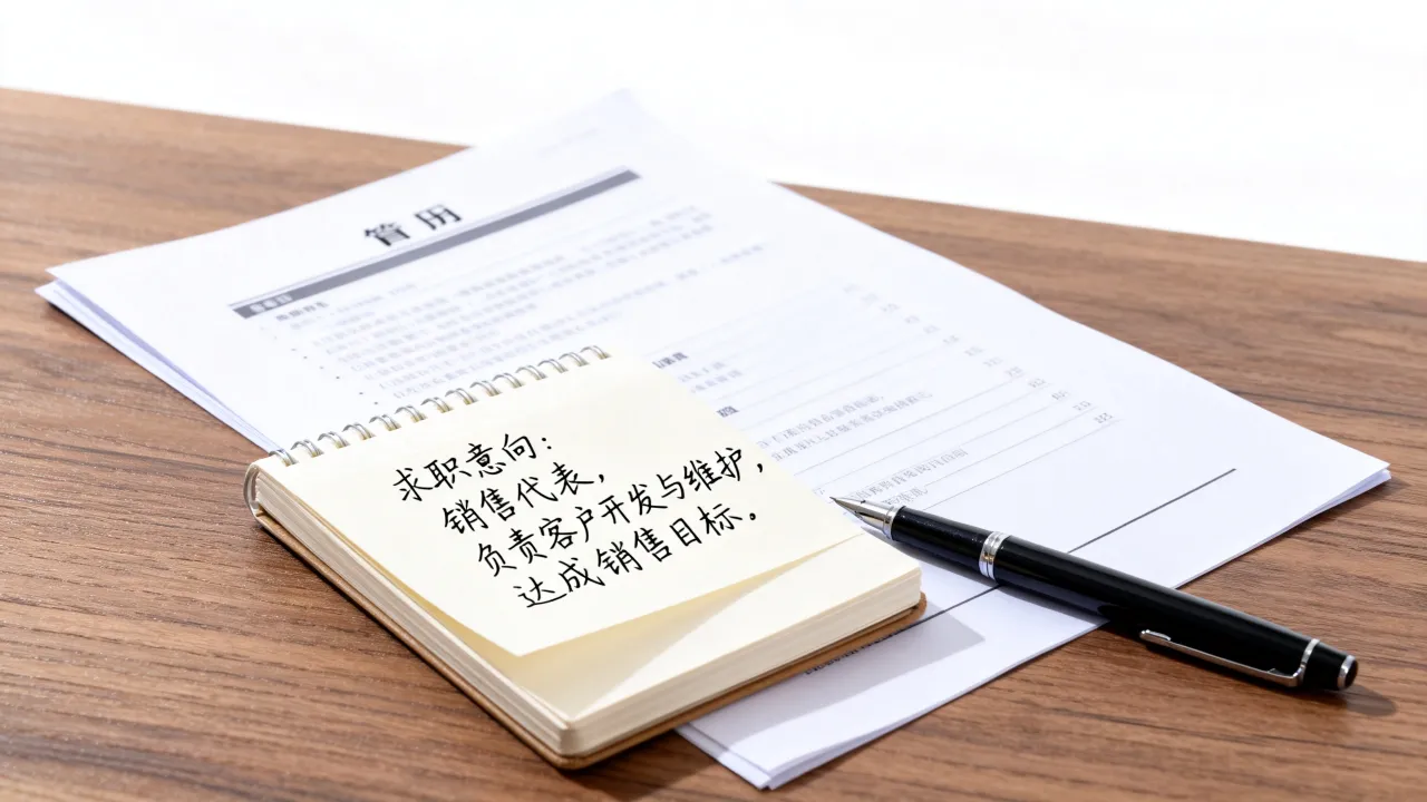 做销售求职意向怎么写，销售求职意向范文模板有哪些？-图1