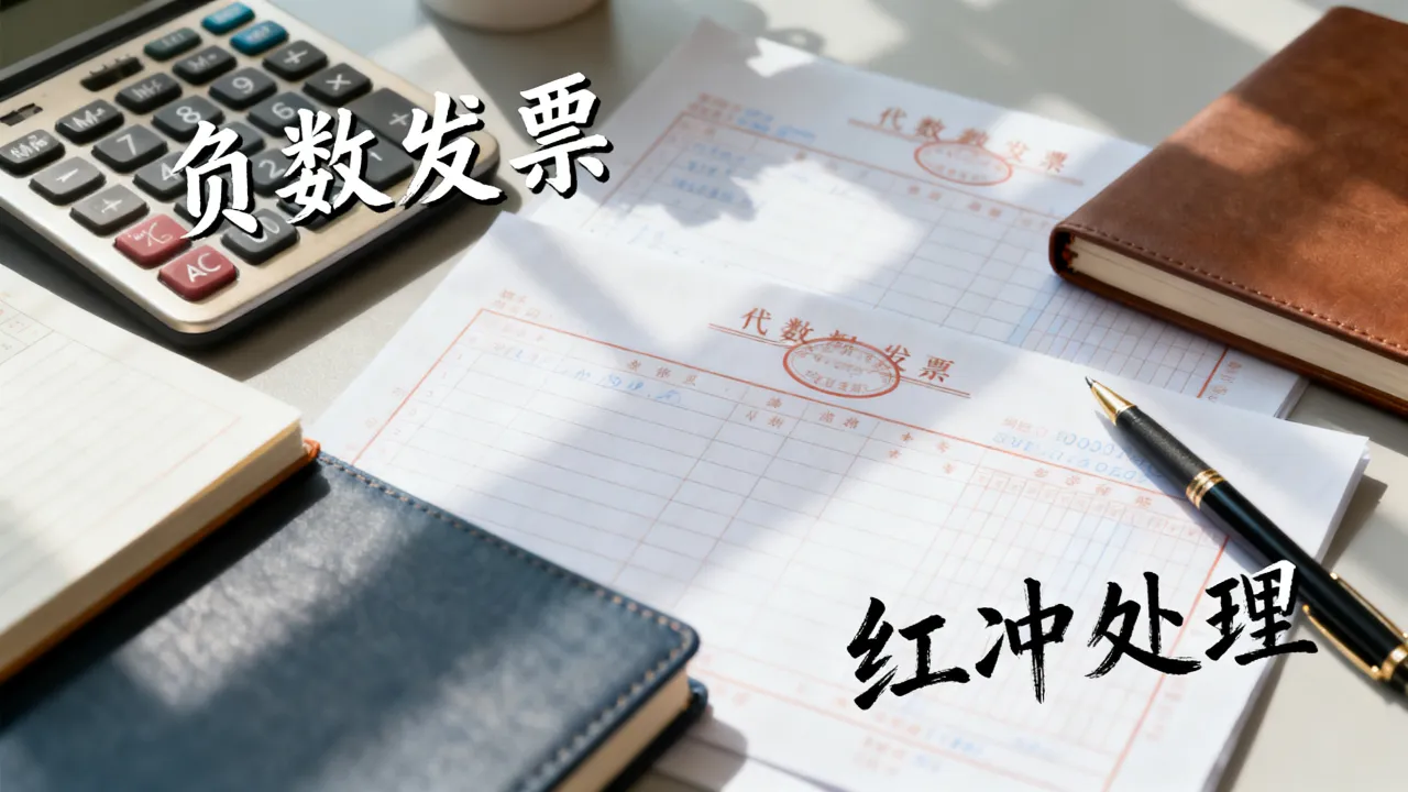 负数发票如何做账,负数发票红冲怎么做账务处理