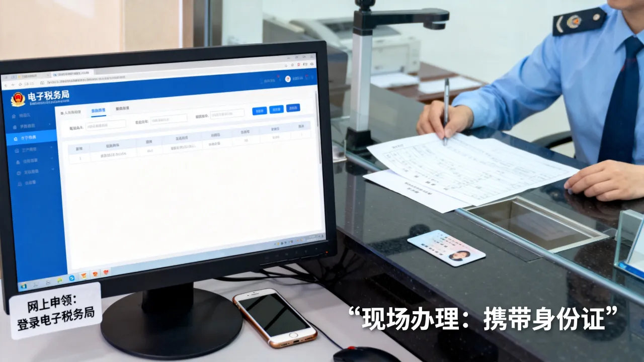 如何去税务领发票?网上申领和现场办理流程有什么区别?-图3 如何去税务领发票?网上申领和现场办理流程有什么区别?-图3
