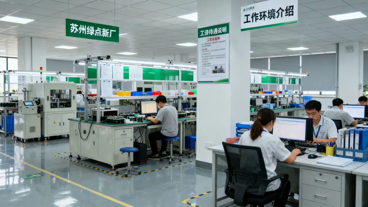 苏州绿点新厂怎么样？工资待遇和工作环境如何？