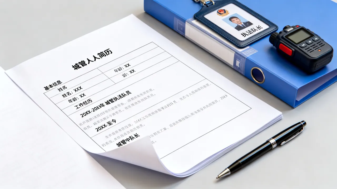 城管个人简历怎么写，城管个人简历范文怎么写-图1