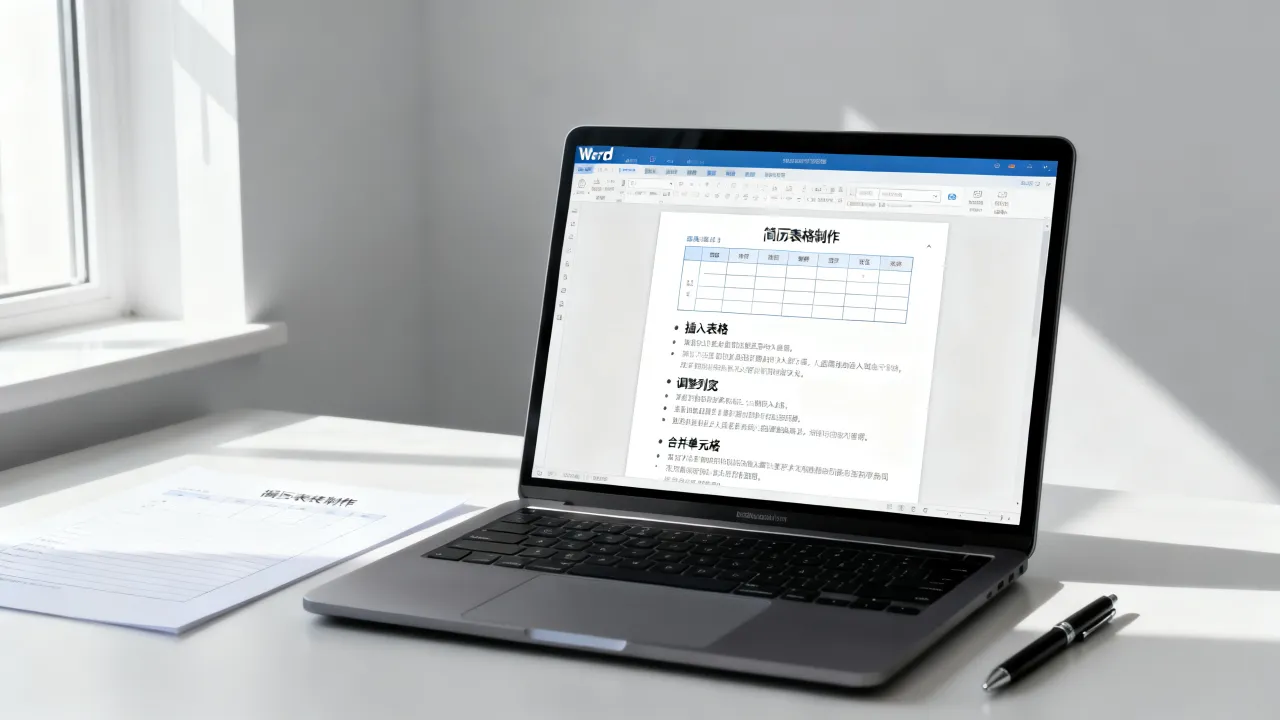 怎么样制作简历表格，简历表格word制作步骤详解-图2